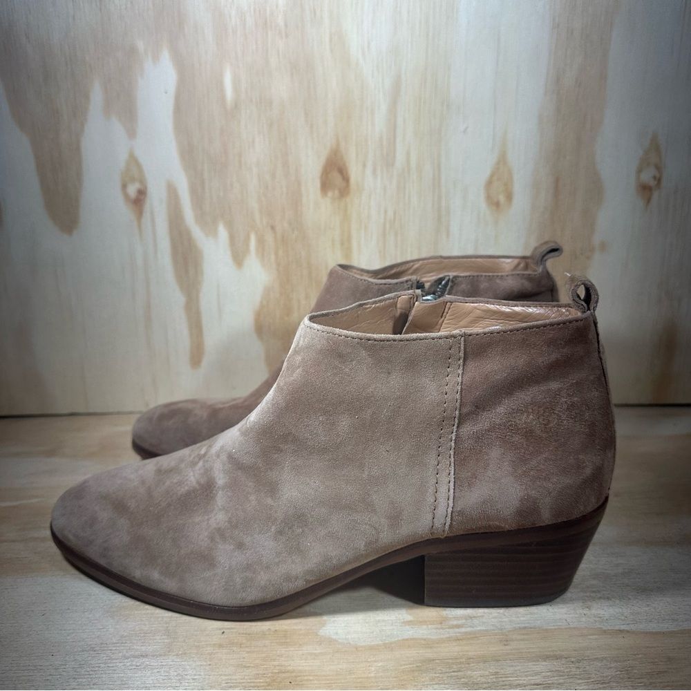 J Crew Tan Suede Ankle Boots Women’s Size 10